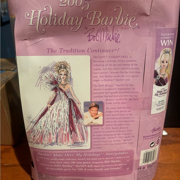 2005 Bob Mackey Holiday Barbie Doll - Picture 6 of 8